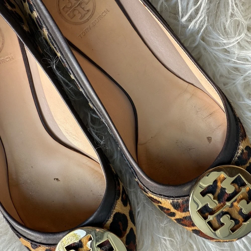 Tory Burch Leopard Print Reva Flats - Brown - Picture 5 of 5